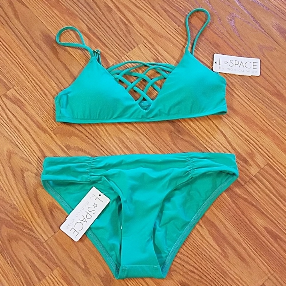 L Space Jamie Top Monique Bottom Small Jade
